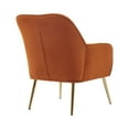 thumbnail image 3 of YesFashion Accent Chair Wide Armchair Single Sofa Upholstered Chair Solid Wood Frame Velvet Sherpa Armchair for Home, Office, Living Room, Bedroom, Lounge, 3 of 9