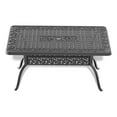 thumbnail image 4 of JERFIT 7-Piece Outdoor Patio Dining Set with Swivel Chairs, Cast Aluminum Table and Cushions, All-Weather Black, 4 of 10