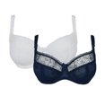 thumbnail image 1 of Gorgeous - Sujetador Sketchy Floral para Mujer - Pack de 2 (Marino, Blanco), 1 of 3