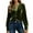 Army Green-04, variant on Women's Velvet Button Down Top - Long Sleeve V Neck Open Front Casual Work Blouse