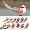 thumbnail image 1 of Hot6sl Ofertas Del Día 12 Piezas de Pájaros Artificiales de Espuma, Simulación de Pájaros, Adorno Del Hogar, Cinco Colores, 1 of 7