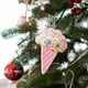 thumbnail image 2 of Adorno colgante para de Navidad, artesanía decorativa, ligera, creativa, decoración navideña, colgante de Navidad para regalo de apartamento , Helado, 2 of 8