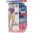 thumbnail image 2 of Fruit of the Loom Women`s 6pk Heather Cotton Briefs, 8, Assorted Heathers, 2 of 6