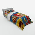 thumbnail image 3 of Ambesonne Retro Bedding Set 4 Pcs, Music Jazz Grunge Boho, Queen, Multicolor, 3 of 3
