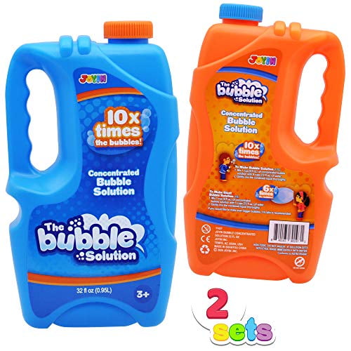 JOYIN 2 x 32 oz Large Bubble Solution Refill (up to 5 Gallon) Big
