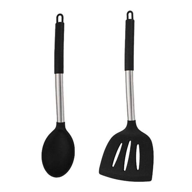 kithcen Juego de Utensilios 2 Juego de Utensilios de Cocina Juego de Utensilios de Silicona y Acero Inoxidable, Gadgets de Cocina