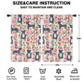 thumbnail image 2 of Blackout Kids Curtains,Boston Terrier Dog with Flower Childrens Insulated Curtains Set Of 2,Bedroom Essentials,Toddler Room Decor 42x63in(106x160cm), 2 of 4