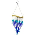 thumbnail image 2 of Xecvkr Outdoor Wind Chime 23.62 Inches Handmade Fused Glass Decor with Iron Hanger for Garden Patio Porch Hanging Ornament Soothing Sound Wind Bells, 2 of 9