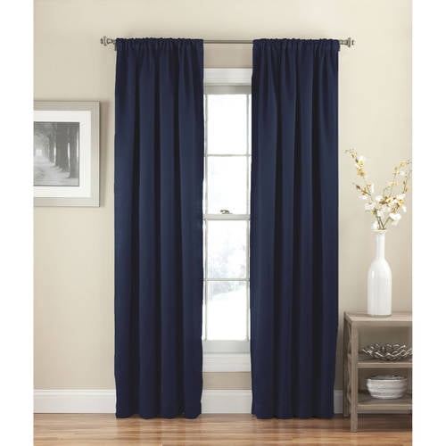Photo 1 of 54"x54" Solid Thermapanel Room Darkening Curtain Panel Navy - Eclipse