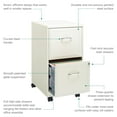 thumbnail image 4 of Space Solutions 18" Deep 2 Drawer Mobile Letter Width Vertical File Cabinet, White, 4 of 19