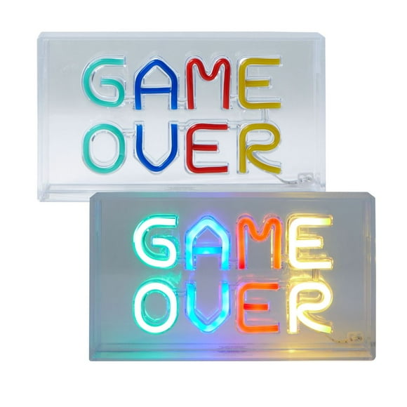 "Game Over" Neon Acrylic Lamp Box