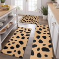 thumbnail image 2 of Brown and Black Of Leopard Print Kitchen Rugs Sets Of 3,Kitchen Runner Rugs Non Skid Washable,Decorative Kitchen Floor Mats for Kitchen,Sink,Laundry,17"x30"+ 17"x47" + 17"x59", 2 of 6