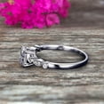 thumbnail image 4 of 1.25 Carat Beautiful Oval Shaped Cut Moissanite Diamond Engagement Ring Classic Art Deco 10k White Gold, 4 of 5