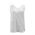 thumbnail image 3 of QHFBli Women Sexy Sequin Tank Tops Spring Summer Fashion Sparkly Sleeveless Shirts Party Glitter Scoop Neck Tops, 3 of 3