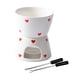 thumbnail image 3 of Olla para fondue de chocolate, olla para fondue de queso, olla de cerámica para calentar velas de té, olla para derretir Blanco, 3 of 9