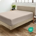 thumbnail image 5 of Bare Home Luxury 1800 Collection Fitted Sheet, Ultra-Soft, Deep Pocket, Full, Pebble, 5 of 8