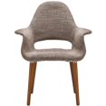 thumbnail image 3 of Chaise taupe organique Plata Décor Import, 3 of 3