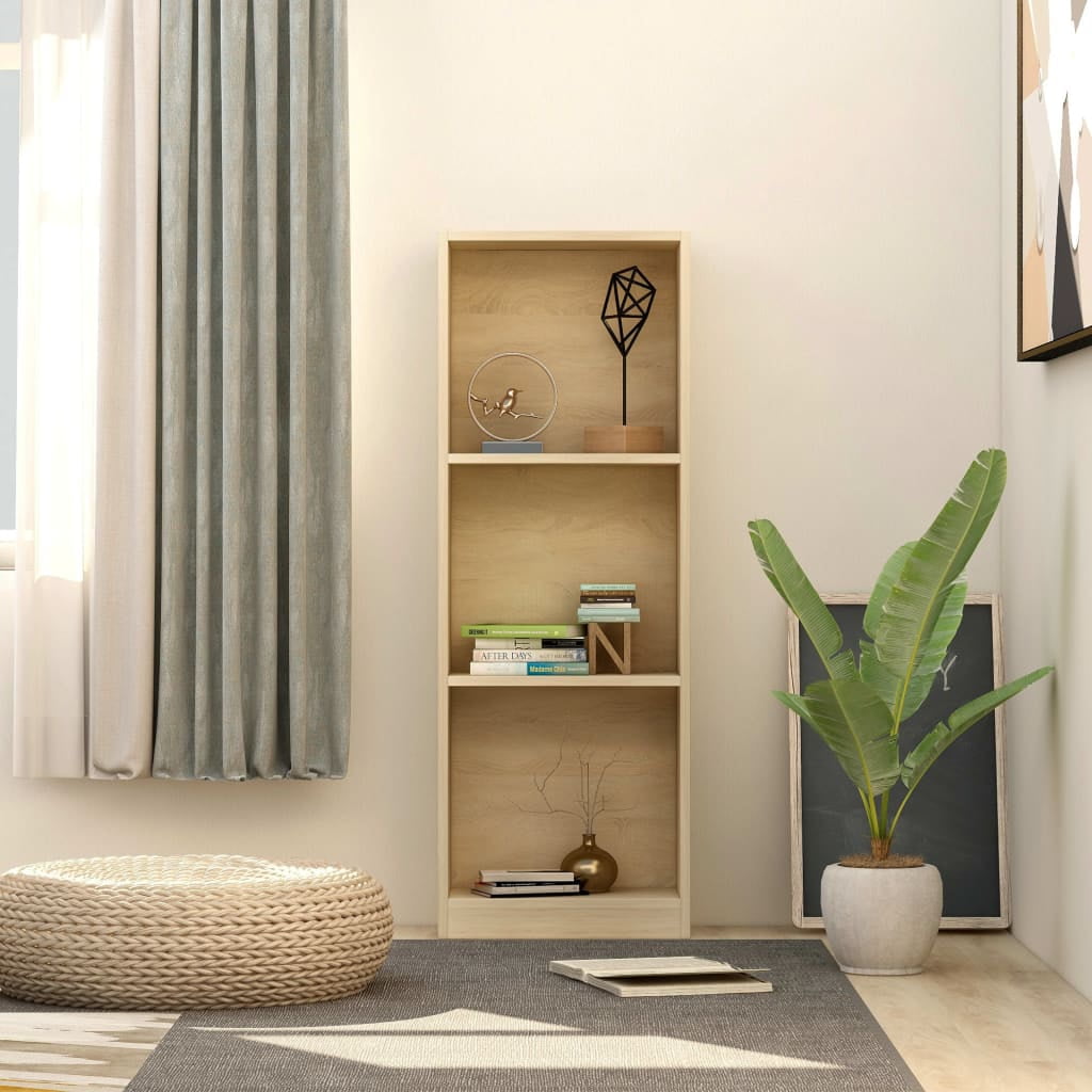 Lowestbest 3-Tier Book Cabinet, Free Standing Display Bookshelf Side Corner Storage Cabinet, Nature Lowestbest 3-Tier Book Cabinet, Free Standing Display Bookshelf Side Corner Storage Cabinet, Nature