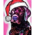 thumbnail image 3 of Dean Russo Collection 12x14 Black Modern Framed Museum Art Print Titled - Black Lab Christmas, 3 of 5