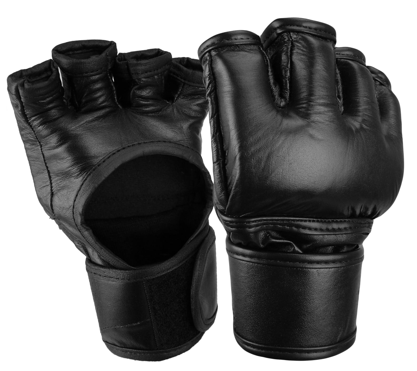 Pro-Style MMA Gloves in Genuine Leather for Professional Training & Competition. 
