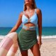 thumbnail image 1 of Traje de baño de una pieza para mujer, deportivo, a juego, con cremallera, ajustado, para surf, playa, moda, trajes de baño de una pieza para mujer, trajes de baño para mujer, trajes de baño para muje, 1 of 5