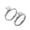 Steel color, variant on Stainless Steel Jewelry 4mm Inner And Outer 4 Claw Zirconium Inlay