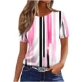 thumbnail image 4 of Haivin Womens Summer Tops Short Sleeve Shirts Crew Neck Tshirt Cute Blouses, 4 of 4