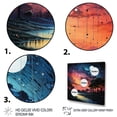 thumbnail image 3 of Designart "Meteors Celestial And Painting II" Asteroids Floater Framed Wall Decor, 3 of 7