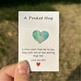 thumbnail image 6 of Sunxin Green Stone Cardpocket Hug Heart with Greeting Cards Ittle Heart Pocket Hug Carry Heartwarming Message to Hug Whoever Needs Cute Decorations Gift for Birthday Valentines Thanksgiving, 6 of 6