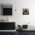 thumbnail image 3 of Stupell Industries Rustic Lodge Black Bear Bath Time Canvas Art, 17 x 17, by Tina LeCour, 3 of 8