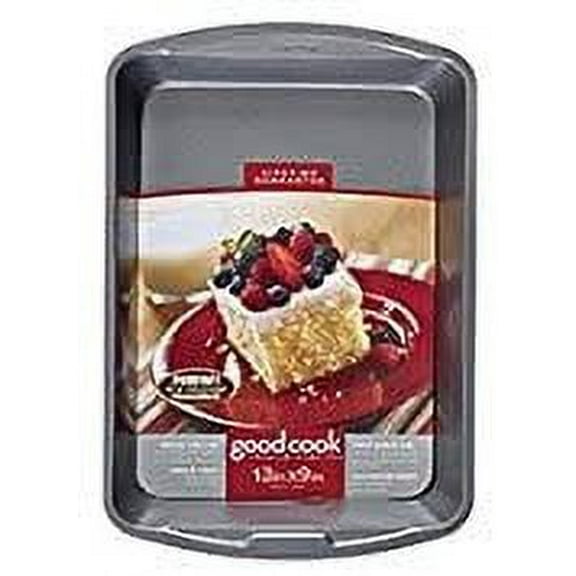 Good Cook 4010 Non-Stick Oblong Cake Pan Pack of 6