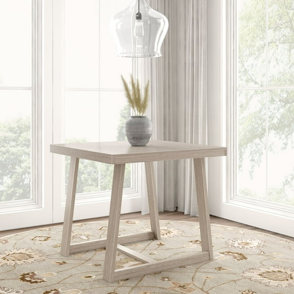 Plank Beam Counter Height Dining Table, 41" Solid Wood Kitchen Table for 4
