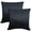 Black, variant on Alchemic Living Set of 2 Pistachio Green Premium Dupioni Silk Pillow Covers 12x12 Inch (30x30 CM) - Plain Decorative Concealed Ziippered Throw Cushion Covers for Sofa, Couch, Living Room