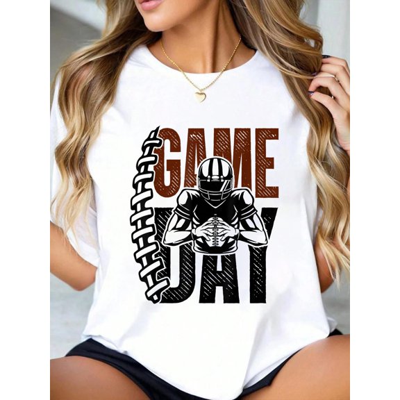 Game Day Football Season Funny Men Women Team Sports Vintage T-Shirt