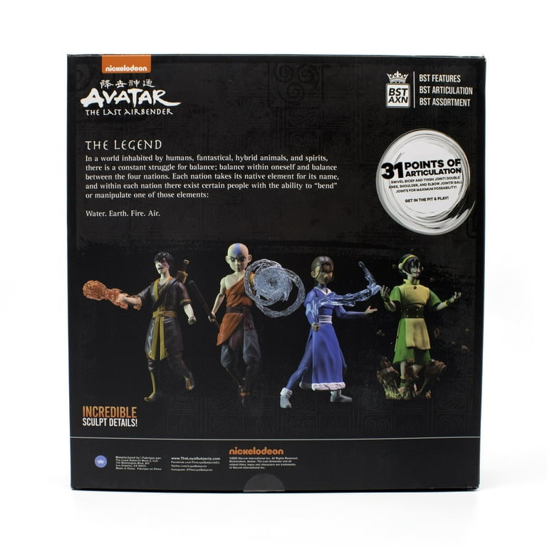 Fold Avatar Elemental Action Figures, with High-Quality ABS/PVC 4