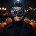 thumbnail image 4 of Mystical Owl Mask for Halloween Carnival Party Costume Prop Realistic Bird Animal Face Mask for Adults Cosplay Masquerade Accessories Forest Theme Mask, 4 of 5