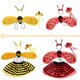 thumbnail image 4 of Disfraz de baile para niños 61 alas de abeja Ángel mariquita cuatro juegos amarillo disfraz de actuación escenario accesorios, 4 of 5