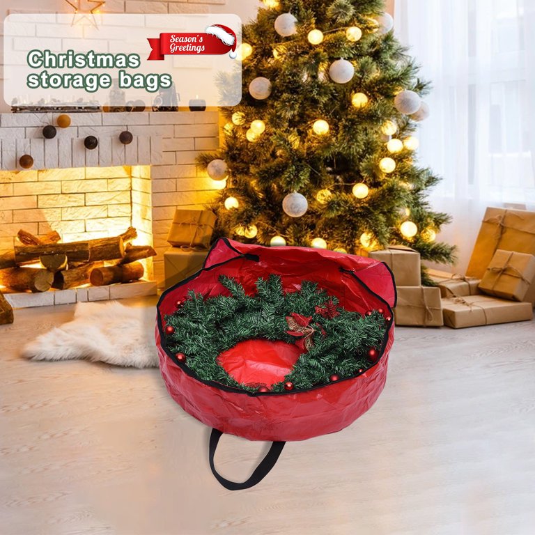 Foldable Christmas Tree Wreath Storage Bag Dustproof Cover Protect