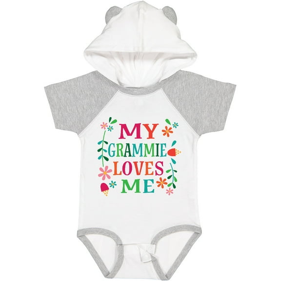 Inktastic My Grammie Loves Me Girl Grandchild Girls Baby Bodysuit