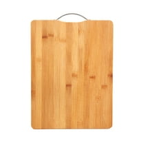 Large Thickened Wood Cutting Board with Handles | Non-Slip Feet | Multipurpose Kitchen Chopping Board for Meat, Fruits, Vegetables & Serving Tray | 1 Piece