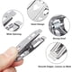 thumbnail image 4 of Pinzas para ropa de acero inoxidable versátiles, resistentes al viento, pinzas de sujeción fuertes para uso familiar, fáciles de pellizcar que no dañan la tela, ayudas para colgar que ahorran espacio, 4 of 5