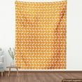 thumbnail image 4 of Fruits Fabric by the Yard, Hand Drawn Repetitive Colorful Illustration on Plain Background, Decorative Upholstery Fabric for Sofas and Home Accents, Orange and Vermilion by Ambesonne, 4 of 5