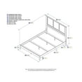 thumbnail image 3 of AFI Madison Queen Solid Wood Foundation Bed with Panel Headboard, White, 3 of 4