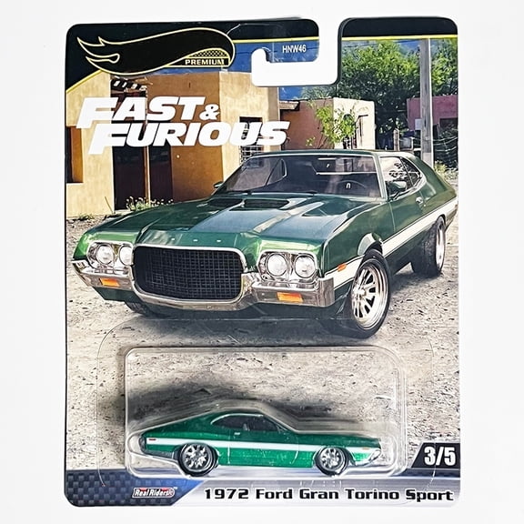 HW Premium Fast & Furious #3 1972 Ford Gran Torino Sport HNW46