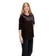 thumbnail image 4 of Vivian's Fashions Top - Velour V-Neck 3/4 Sleeve Top, 4 of 5