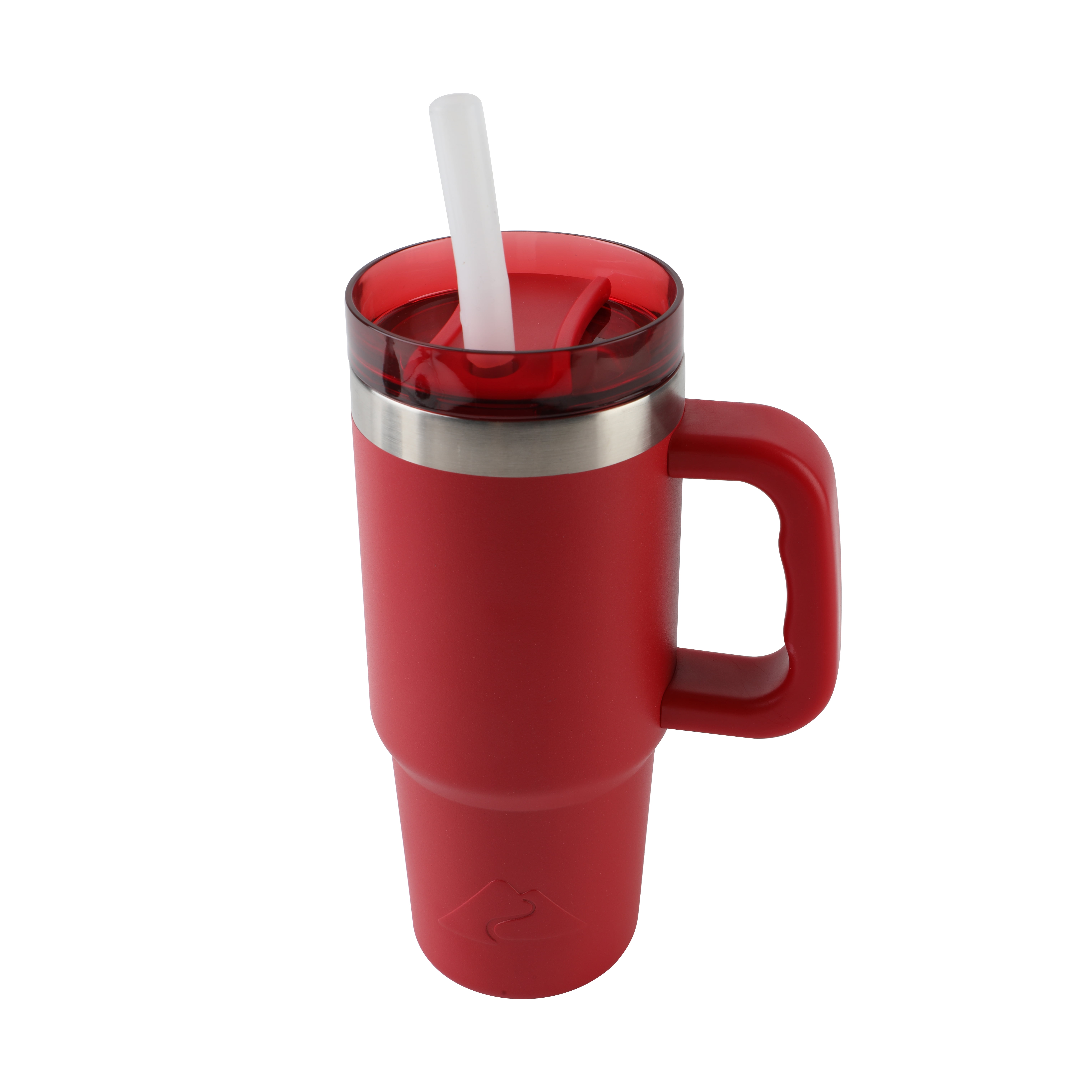 Ozark Trail 18 oz Stainless Steel Insulated Tumbler with Handle, Red