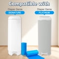 thumbnail image 3 of Refill Bags Compatible with Genie Easy Roll Signature Diaper Pail and Platinum Diaper Pail, Scented 60 Bags Hold up to 2800 Newborn Diapers, Upgraded Extra Thickness Powerful Odor Control, 3 of 5