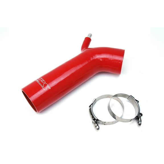 HPS Red Reinforced Silicone Post MAF Air Intake Hose Kit Compatible for Lexus 01-05 IS300 I6 3.0L, 57-1232-RED