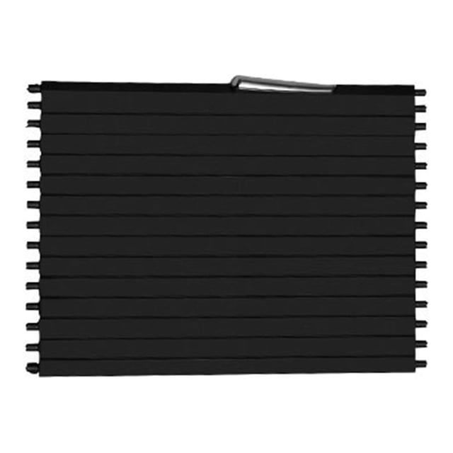 Black ABS&PC Roller Blind Sliding Shutter for BMW X5 E70/X6 E71 - Rear Section Cup Holder Console Trim, Exquisite Workmanship, Easy Installation, Perfect Replacement Part, 17x27.5x4cm, 262g