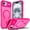 Hot Pink, variant on NGB SUPREMACY For iPhone Air Case Built-In Camera Guard Kickstand Lens Protector Wireless Charging MagSafe/Qi Magnetic Car Mount Apple iPhone Air Phone Case Cover
